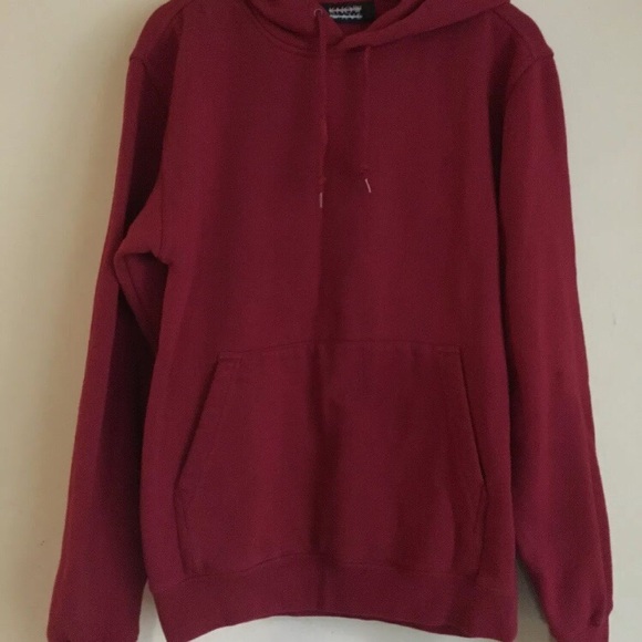 KNOW WAVE Logo Red Pullover Hoodie Size S - Picture 2 of 3